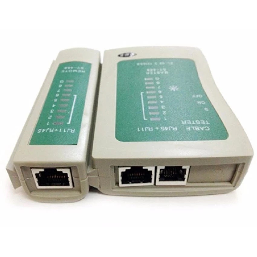 Bộ Test Mạng⚡️Hộp Test Dây MạngRJ45 _ RJ 11 Đa Năng+ Tặng Pin⚡️C.Brand