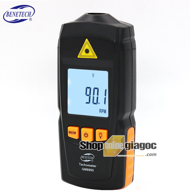 [TẶNG DÂY PHẢN QUANG] -  Máy Đo Tốc Độ Vòng Quay BENETECH GM8905