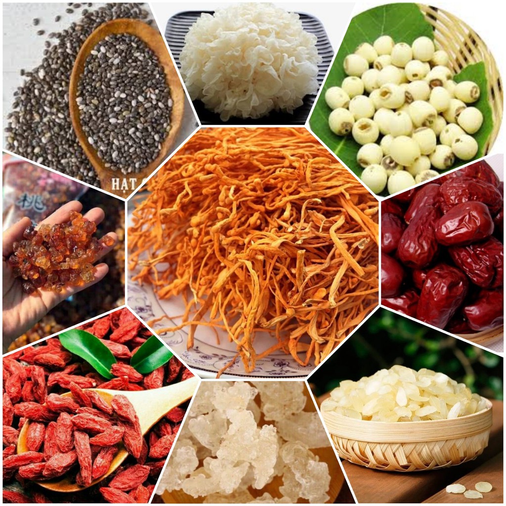 Chè dưỡng nhan tuyết yến giải nhiệt, chè dưỡng nhan 12 vị thanh lọc cơ thể giải nhiệt mùa hè gói 150g- CDN