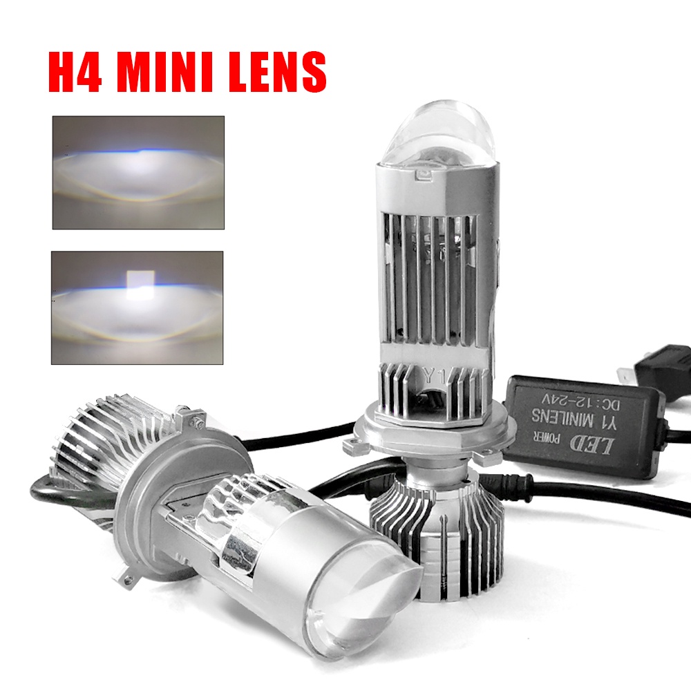Đèn Pha LED H4 12V 24V 100W 6000K Ánh Sáng Trắng 16000LM Cho Xe Hơi