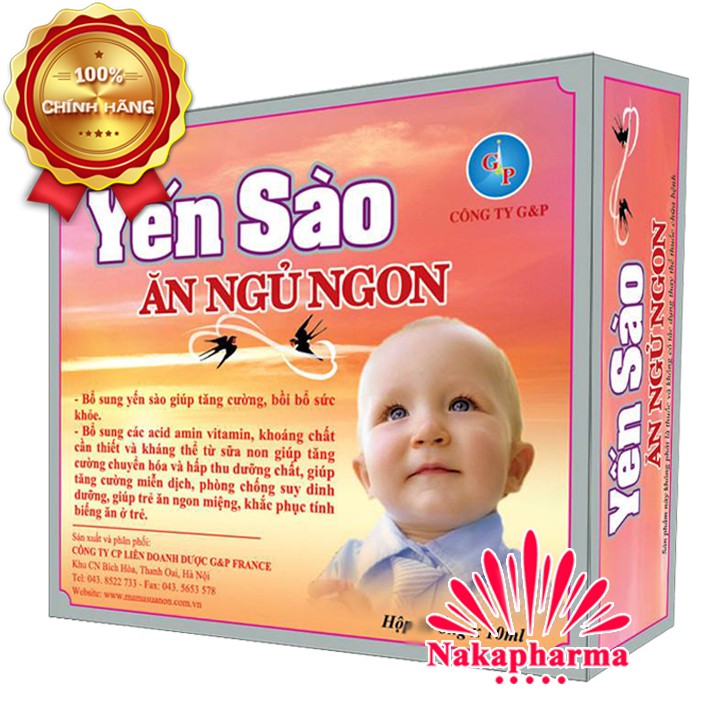 Siro Yến Sào Ăn Ngủ Ngon Gold G&amp;P | Yến sào Mummum GP - Giúp bé ăn ngon miệng, bồi bổ sức khỏe, tăng cường hệ miễn dịch