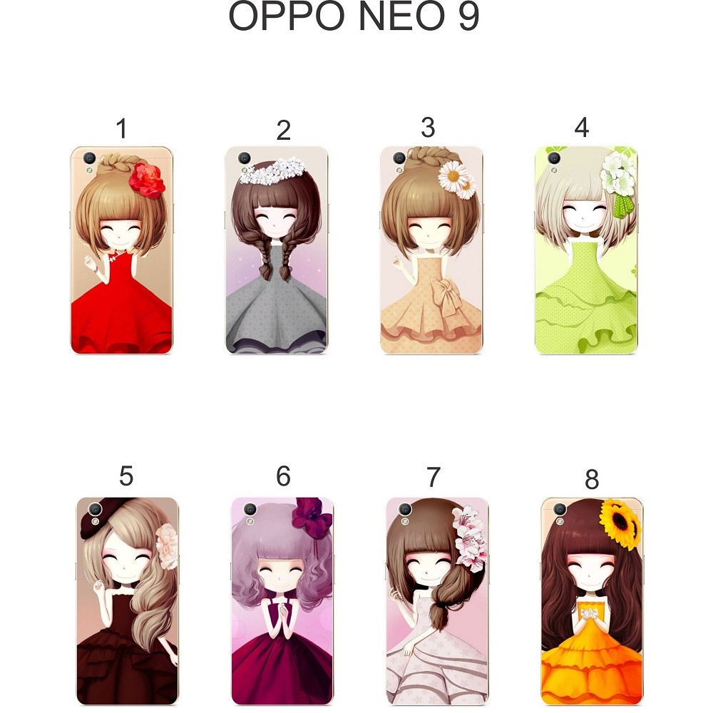 Ốp lưng Oppo Neo 9 dẻo in Chibi