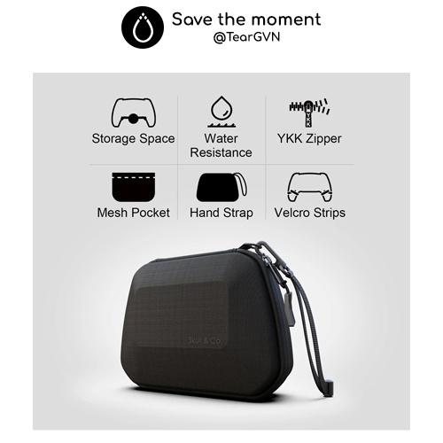 Túi đựng chống sốc, chống nước (Skull & Co) cho tay cầm PS4 / PS5 / Switch Pro Controller / Xbox | BigBuy360 - bigbuy360.vn
