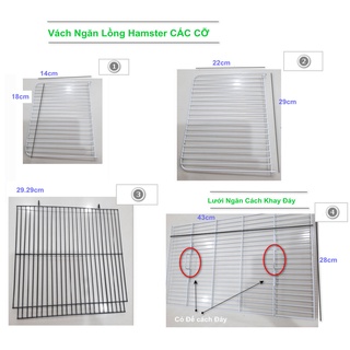 Vách Ngăn Lồng Hamster Các Loại 01 - Kích Thước Nhỏ