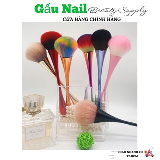 Chổi phủi bụi Nail cán dài - chổi phủi móng chuyên dụng- cọ phủi móng nail