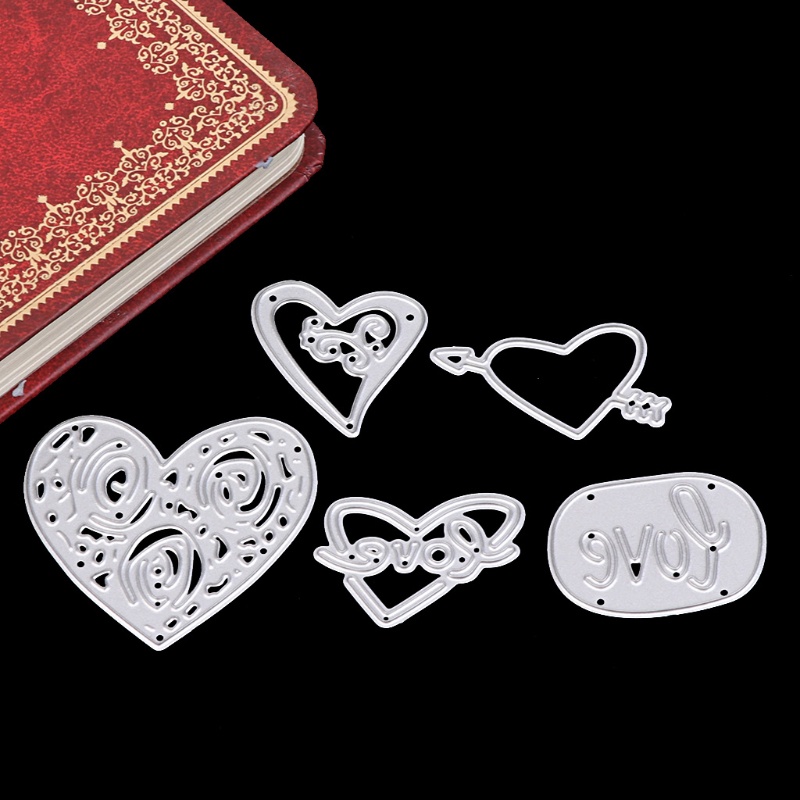 Khuôn Cắt Giấy Kim Loại Hình Trái Tim