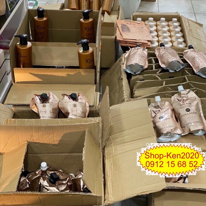 Kem hấp tóc X7 Plus Collagen 500ml siêu phục hồi