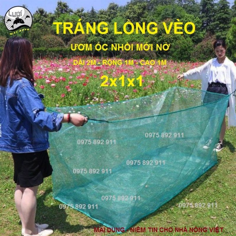 Tráng nuôi ốc nhồi mới nở chuyên nghiệp 2x1x1