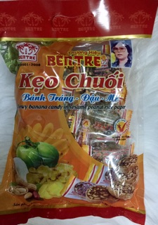 [Sỉ 5 hộp ] Kẹo chuối đậu phộng Bến Tre