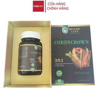 Viên nang đông trùng hạ thảo Cordycrown Sasuke 1 hộp 60 viên tác dụng tăng cường sức khỏe