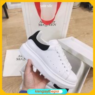 🏠kiengiaythegioi🏠Giày MC Queen Unisex gót nhung đen dây lụa chất liệu da mền đi êm full bil + full box 11