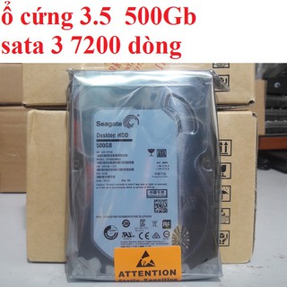 Ổ cứng hdd 3.5 seagate 500gb sata 3 7200 dòng