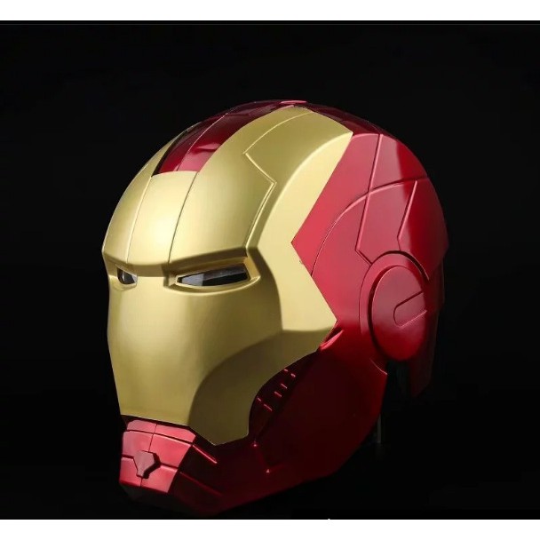 Marvel Avengers Mũ Bảo Hiểm Người Sắt Cosplay 1:1 Ánh Sáng LED Mặt Nạ Người Sắt PVC