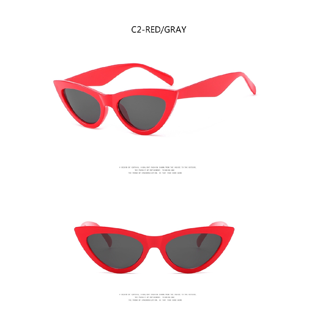 Kính Mát Mắt Mèo Phong Cách Âu Mỹ Thời Trang Cho Nữ