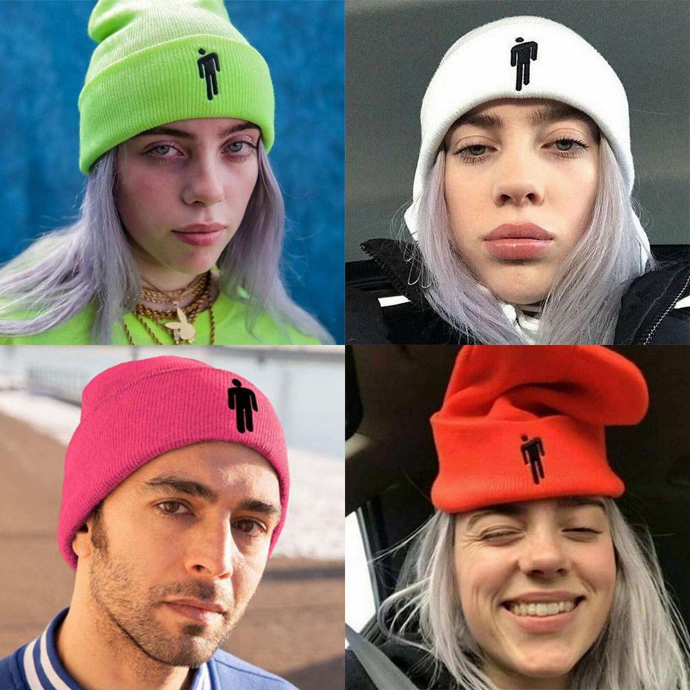Mũ Beanie Thêu Billie Eilish Phong Cách Hip hop Cho Nam Và Nữ