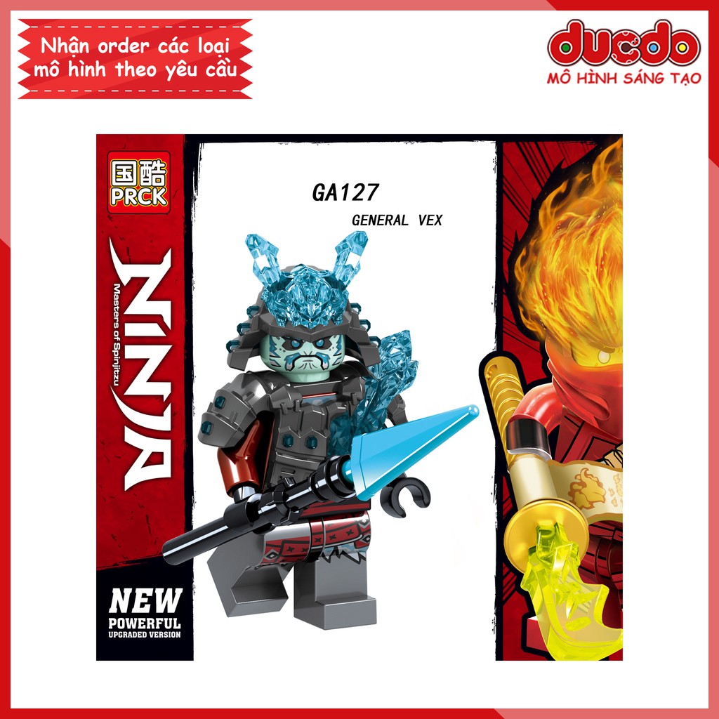 Minifigures các nhân vật Ninjago tuyệt đẹp - Đồ chơi Lắp ghép Xếp hình Mini Mô hình Ninja LeLe GA123-130