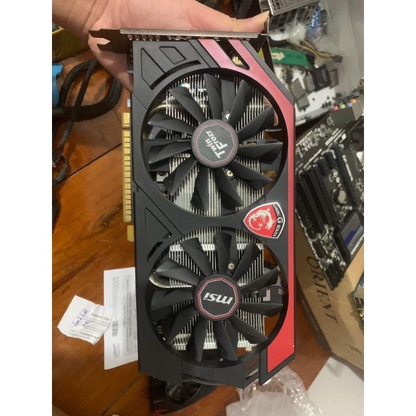 VGA Msi GTX 750Ti Gaming 2GB ddr5 bảo hành 1 tháng nhìn như mới (Like new) nguyên zin chưa tháo ốc