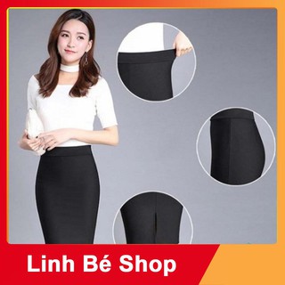CHÂN VÁY BÚT CHÌ CÔNG SỞ UMI MỀM MỊN TÔN DÁNG EO THEO NÂNG MÔNG CÓ XẺ TÀ TRƯỚC (ĐẾN ĐẦU GỐI)