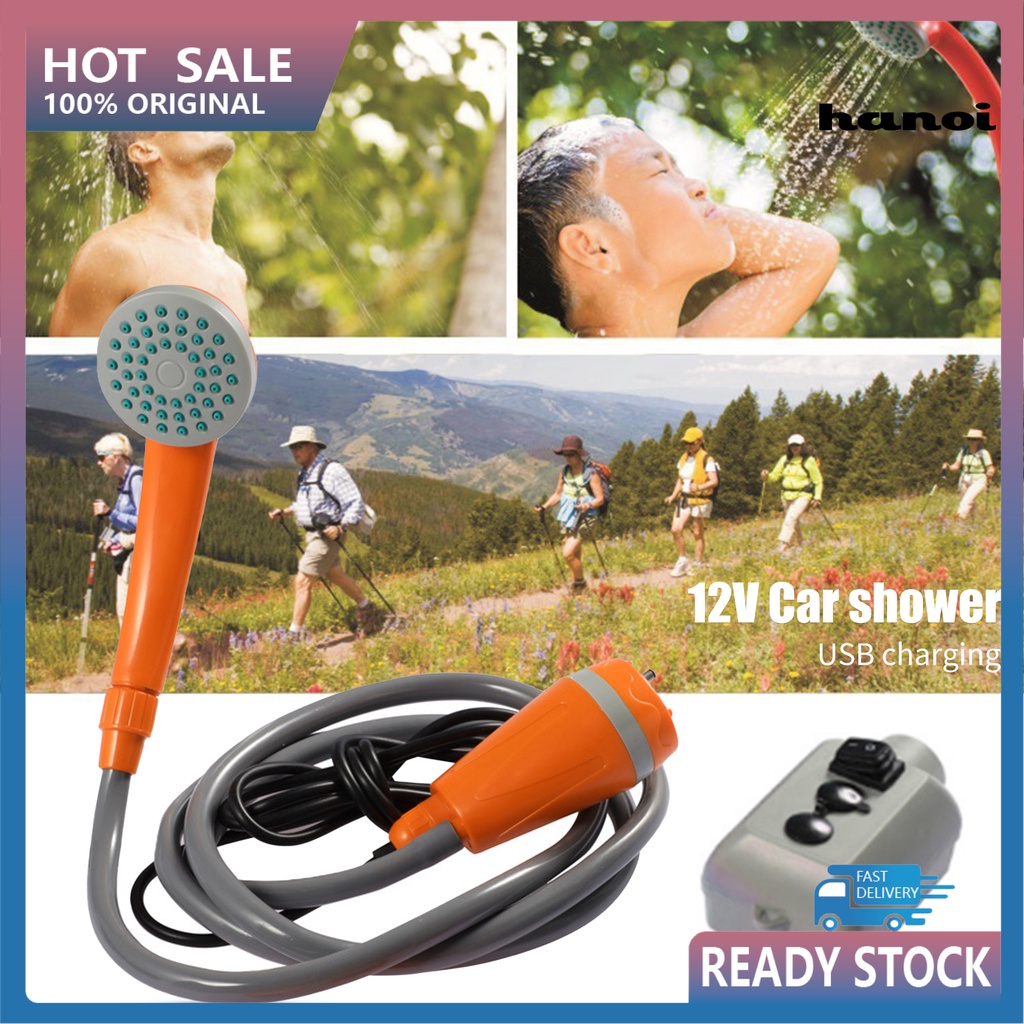Vòi Hoa Sen Điện Tử Sạc Cổng USB Dùng Đi Cắm Trại Tiện Dụng