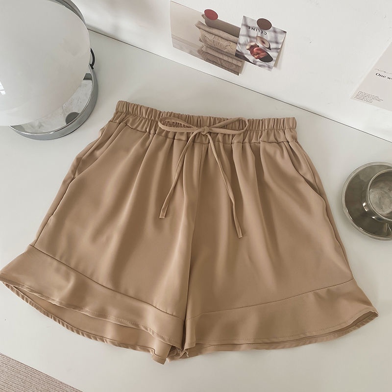 Quần Short Lưng Cao Ống Rộng Thời Trang Mùa Hè Cho Nữ