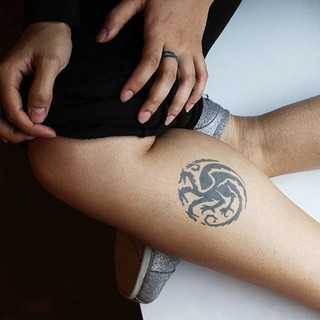 Khuôn decal rồng 3 đầu