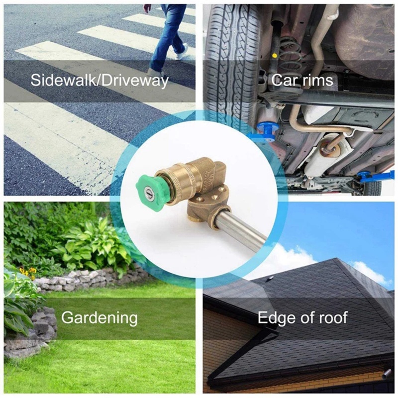 Bộ Vòi Phun Nước Áp Suất Cao Kèm 5 Đầu Chuyển Đổi Cho Sân Vườn / Rửa Xe Hơi