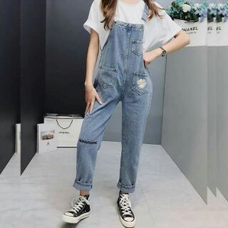 ⚡⚡QUẦN YẾM XANH THÊU HOA CÚC