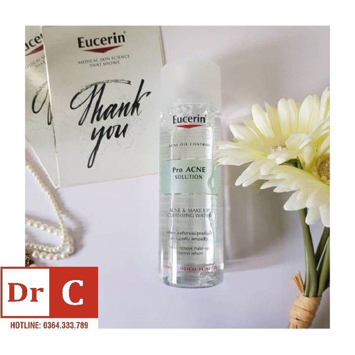 ⚜️CHÍNH HÃNG⚜️Tẩy Trang Eucerin Cho Da Dầu Mụn⚜️Nước Tẩy Trang Eucerin  ProACNE Solution Acne &amp; Makeup Cleansing Water