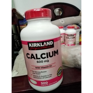 [Có Bill] Viên Uống Calcium 600mg + D3 Của Kirkland 500 viên – Canxi Kirkland