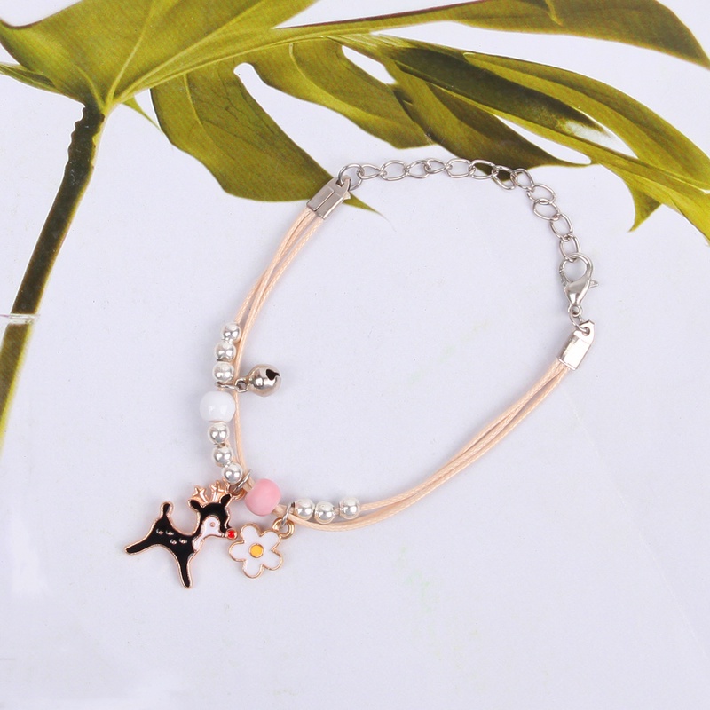 Vòng tay dây bện phối mặt phụ kiện hoạt hình phong cách bohemian thời trang Hàn Quốc cho nam nữ | BigBuy360 - bigbuy360.vn