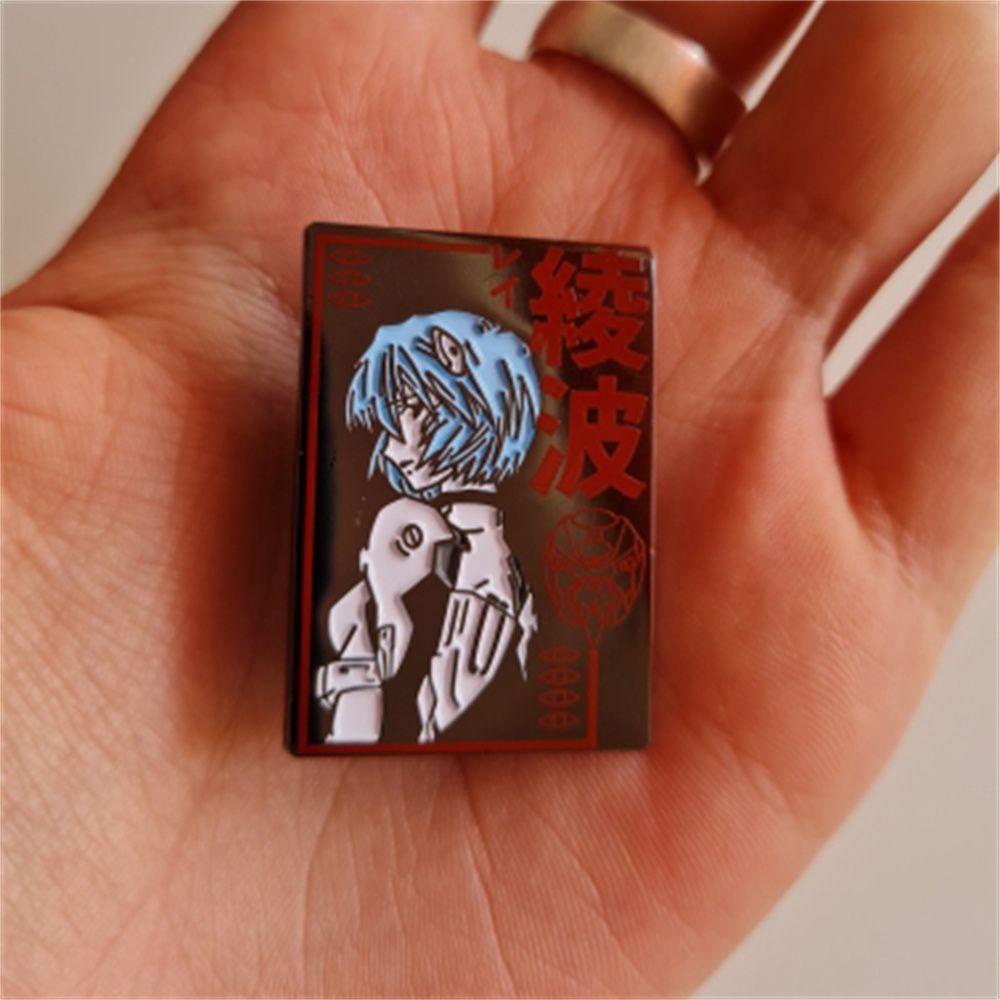 Huy Hiệu Cài Áo Hình Nhân Vật Anime Evangelion EVA-0 Unit 00 Màu Đen