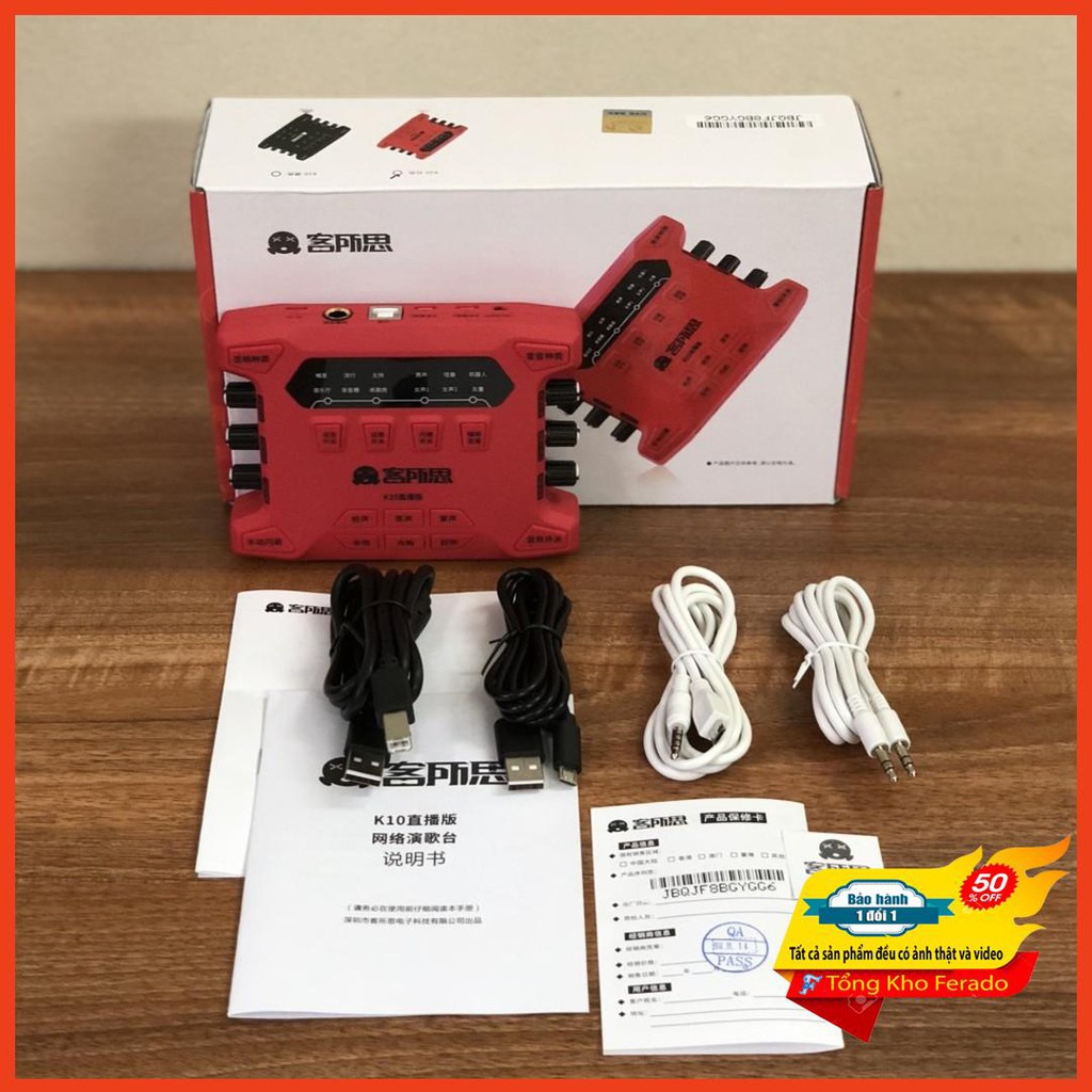 [ Siêu rẻ ] Sound Card XOX K10X phiên bản mới năm 2018