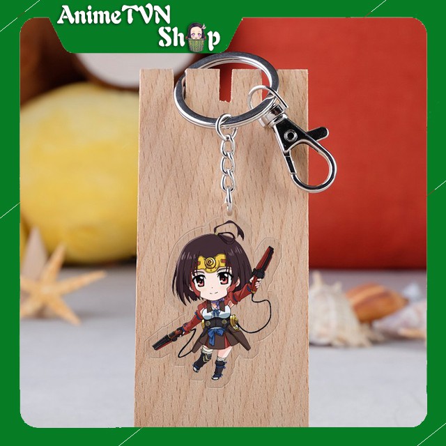 Móc khoá Mica dây xịn anime Koutetsujou no Kabaneri - Nhựa Cứng Acrylic In 2 mặt sắc nét ( ảnh thật )