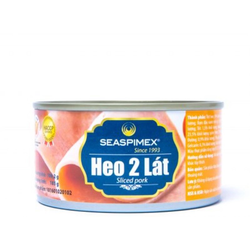 Heo 2 lát Seaspimex hộp 185g