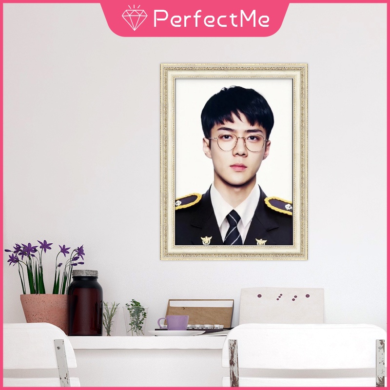 Bộ tranh đính đá 5D họa tiết đồng phục quân đội Alice độc đáo kích thước 30x40cm DIY dùng trang trí