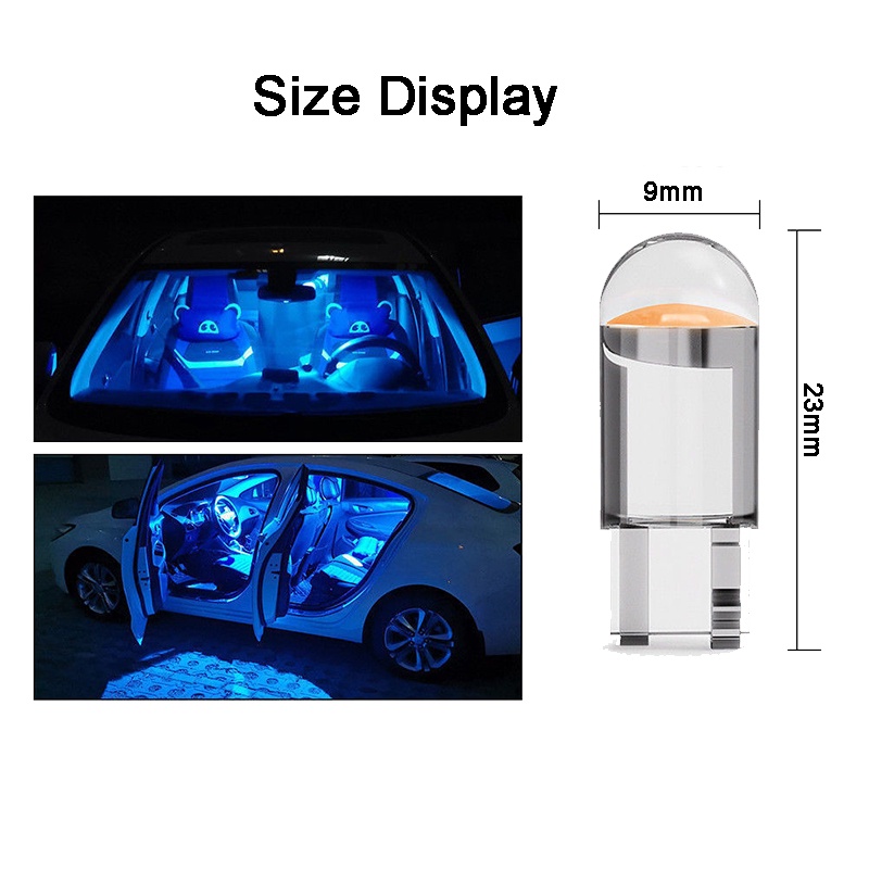 10 Bóng Đèn Led T10 W5W 12V Cho Xe Hơi