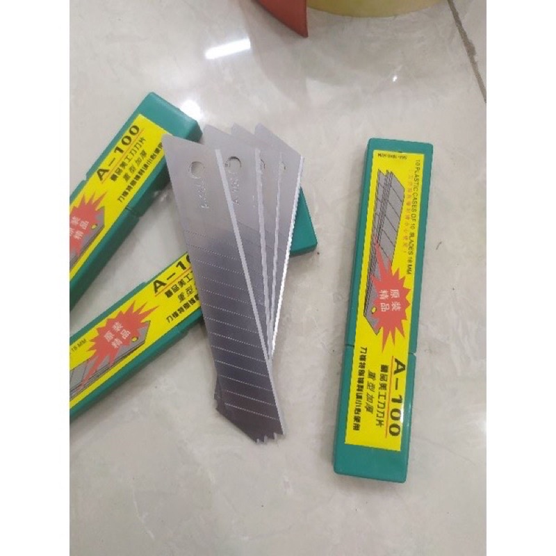 Dao dọc giấy 1 hộp 10 dao siêu sắc bén hàng loại tốt