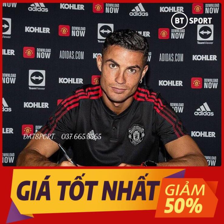 Áo Bóng Đá Mu ⚡SIÊU PHẨM⚡ Bộ quần áo bóng đá CLB MU Training màu đen quần có túi. Hàng đẹp - Năng Động, Sang Trọng !