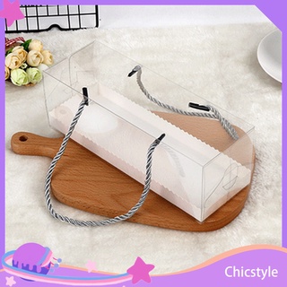 Set 10 hộp đựng bánh dạng cuộn trong suốt tiện dụng