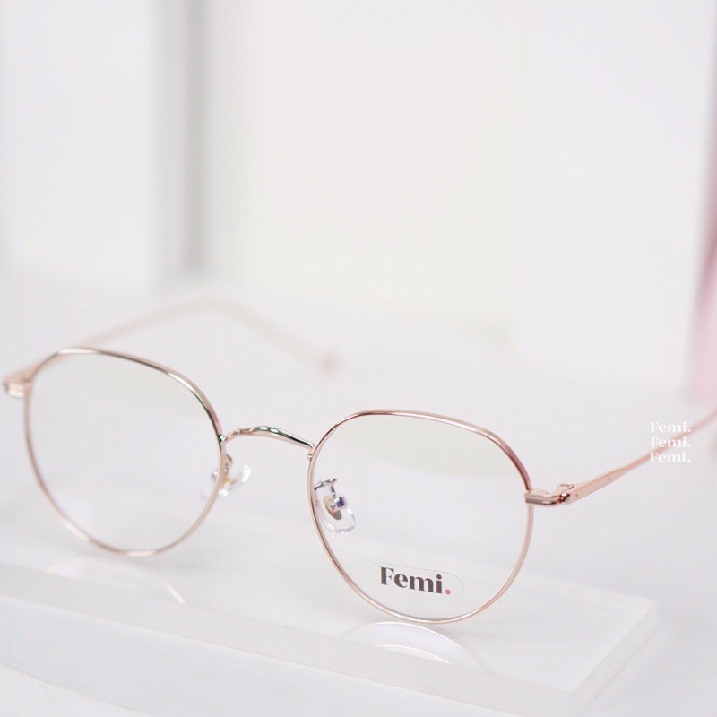 Gọng kính tròn Femi Mila chính hãng mắt kính chống ánh sáng xanh | BigBuy360 - bigbuy360.vn
