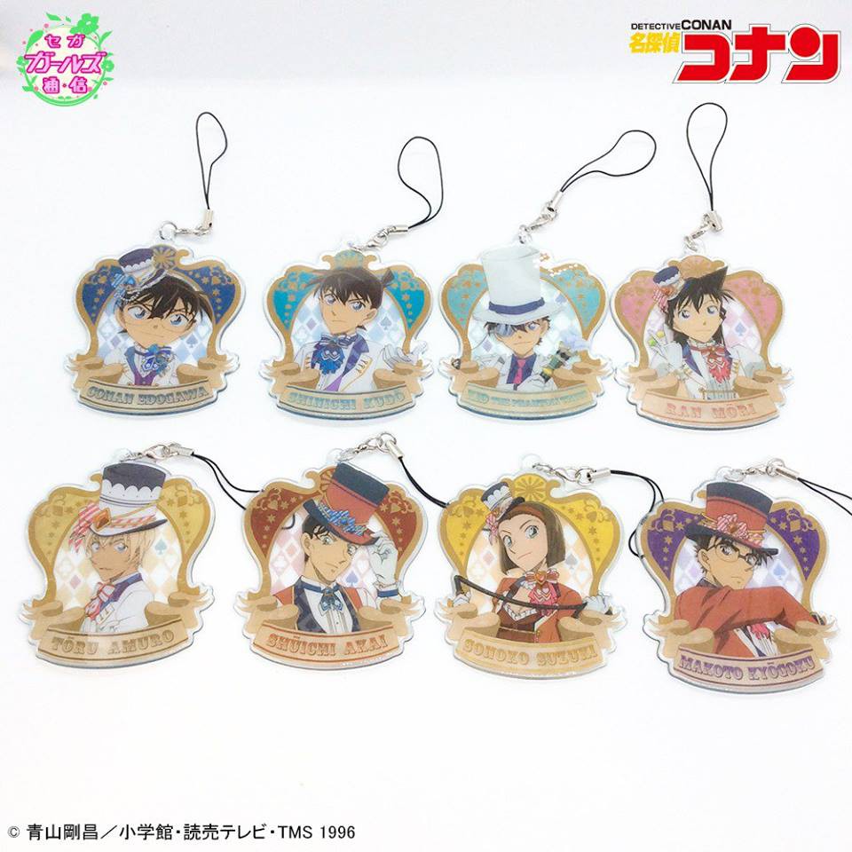 Móc khóa Conan Movie 23, Kid, Shinichi, Ran, Haibara, Amuro, Akai, Subaru, Sonoko, Makoto