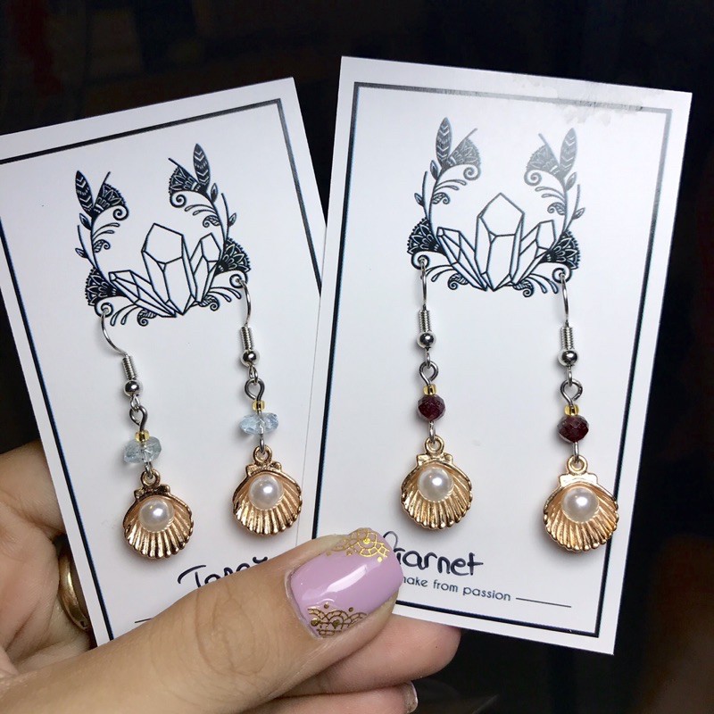 Hoa tai handmade phong cách mùa hè