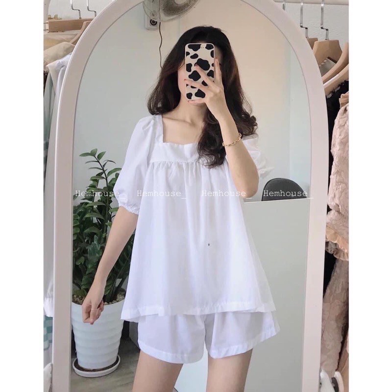 Set Đồ MARCH MALLOW SET thiết kế độc đáo tiểu thư style ullzang form babydoll