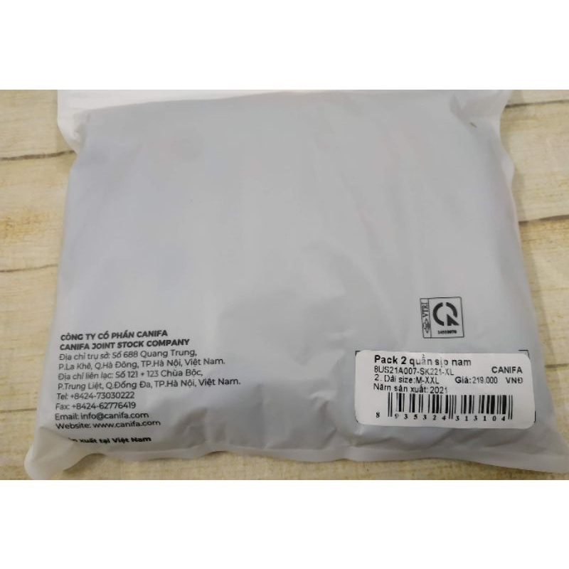 Set 2 quần underwear nam Canifa chất modal
