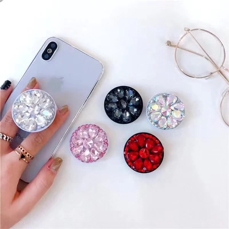 Đế đỡ điện thoại tiện lợi thiết kế kiểu kim cương giả lấp lánh