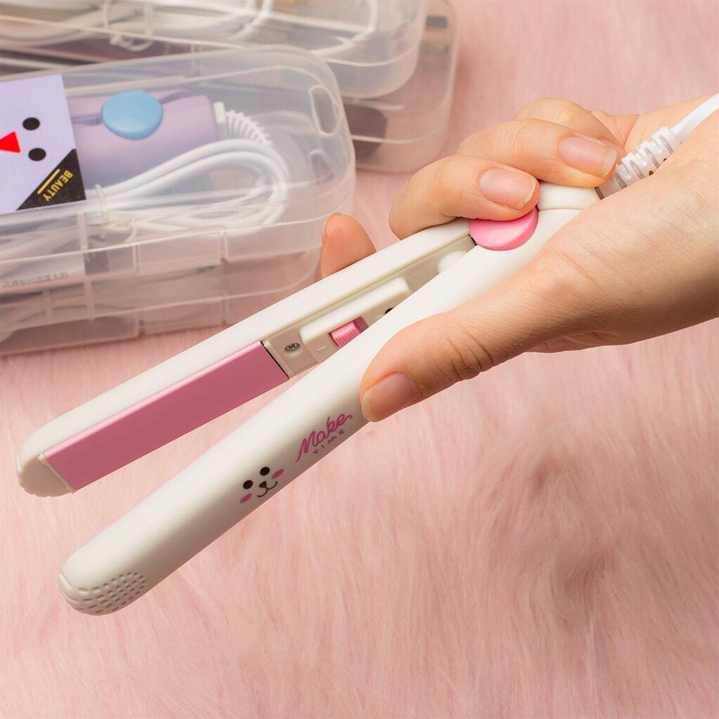 Máy Duỗi Tóc Mini Đa Năng Bỏ Túi 2In1 Duỗi Uốn Siêu Tiện Lợi