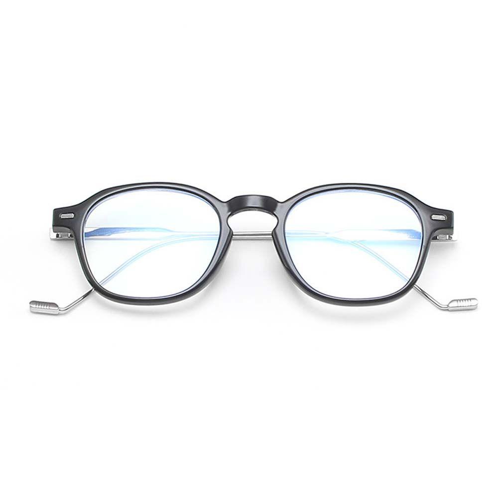 Kính Chống Bức Xạ WMES15H Gọng Vuông Kim Loại Màu Đen Dành Cho Nữ