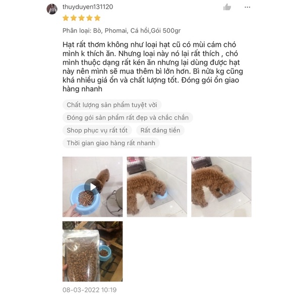 Thức ăn khô cho chó Captain vị phomai, bò, cá hồi và chà bông