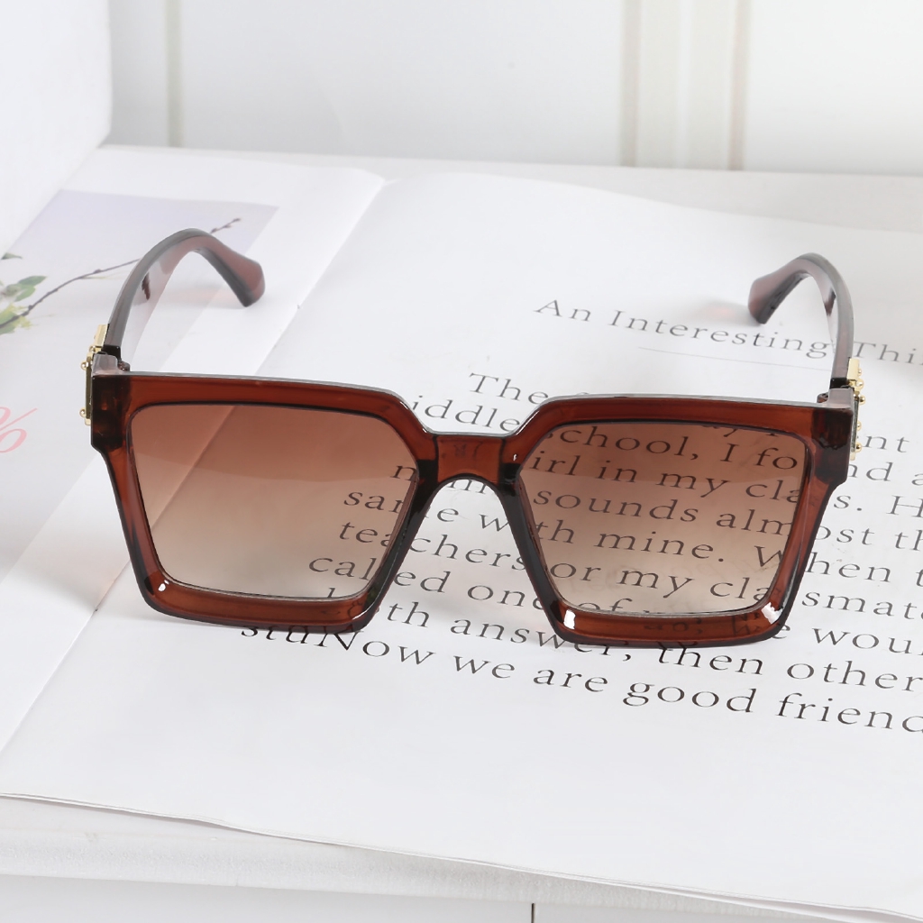 Kính chống nắng gọng vuông cỡ lớn thiết kế sang trọng thời trang cao cấp INS | BigBuy360 - bigbuy360.vn