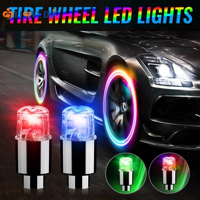Đèn LED Gắn Van Lốp Xe Trang Trí Độc Đáo
